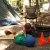 Playing at the campground