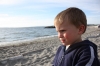 On the beach in Edmonds.