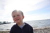 On the beach in Edmonds.