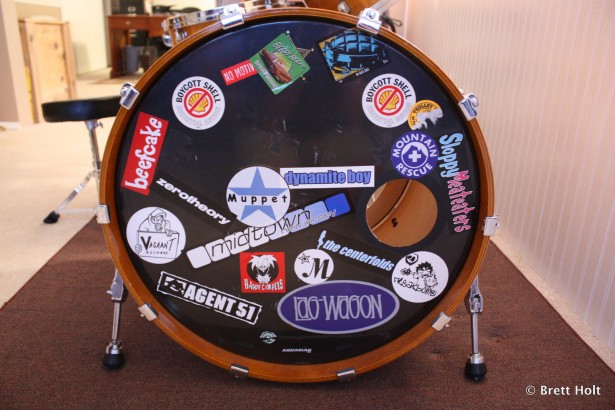 Brett's front drumhead